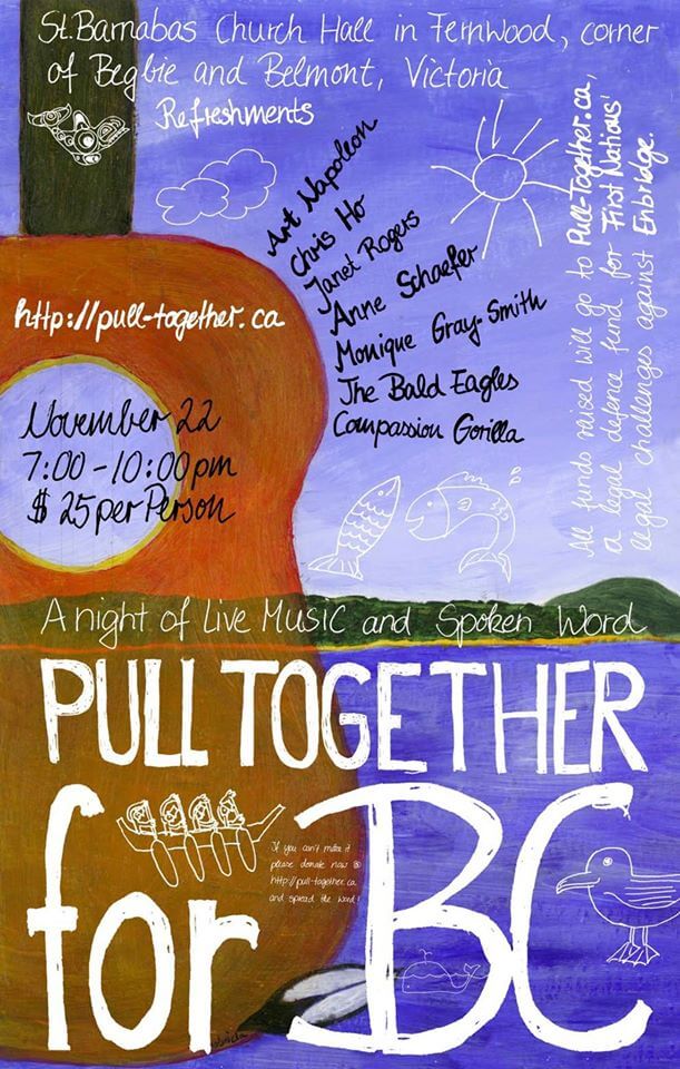 Pull Together for BC: A night of Live Music & Spoken Word – Nov. 22