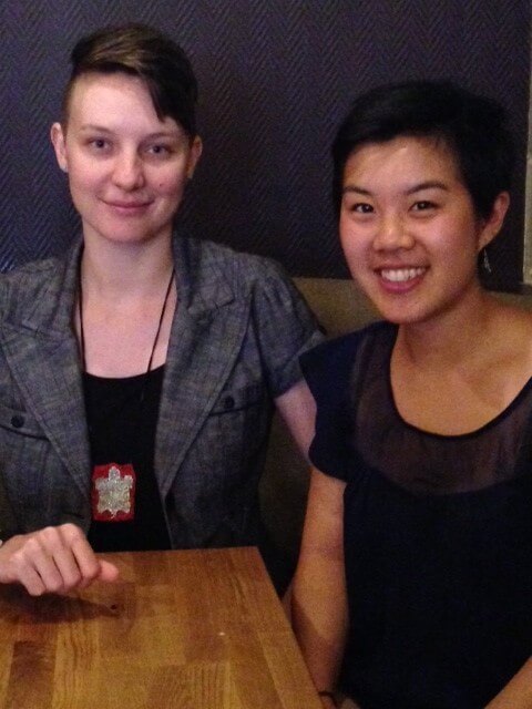 2014 winners Loryn Blower and Erica Isomura
