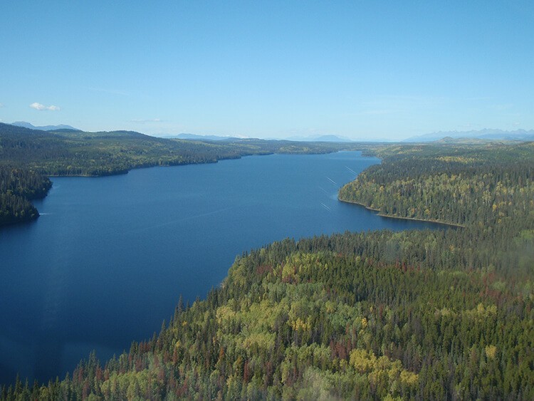 aerial view of Lake Morrison