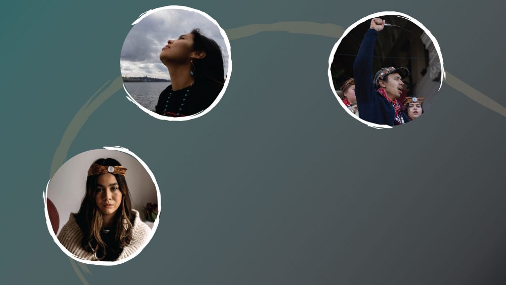 Banner image featuring Kayah George, Paisley Nahanee, and Kolin Sutherland-Wilson