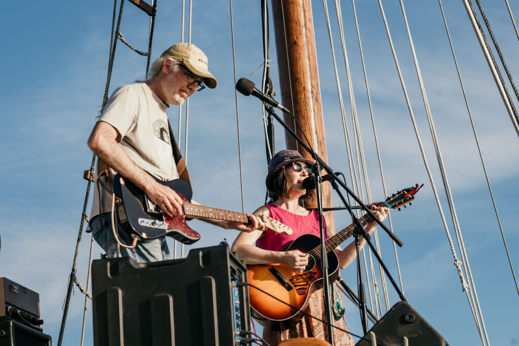 Peach and Quiet perform on the Providence Tall Ship