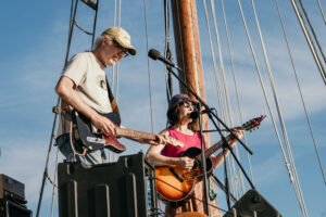 Peach and Quiet perform on the Providence Tall Ship